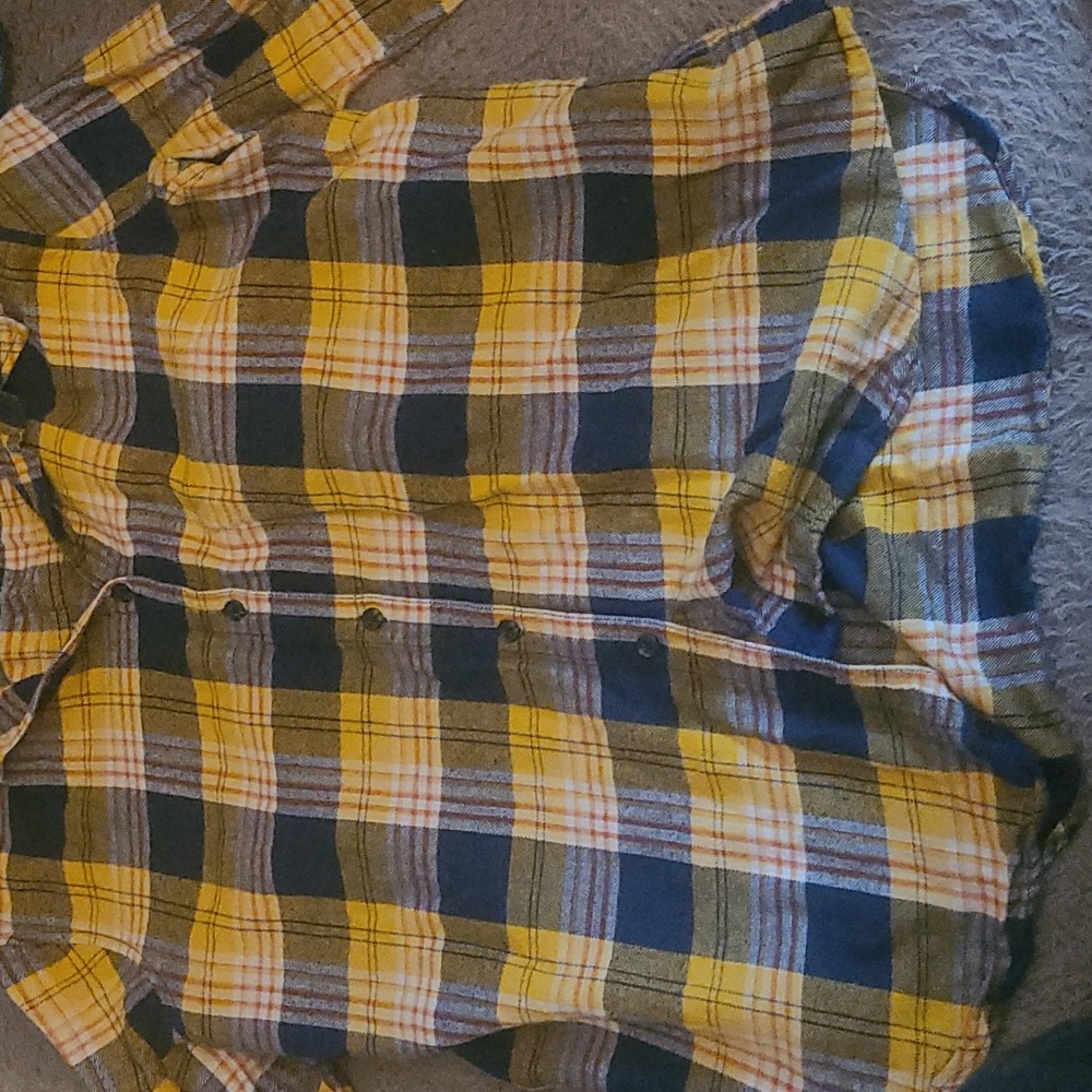 Mens urban outfitters long sleeve checked type pattern country shirt - Picture 2 of 4